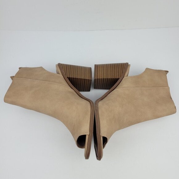 CIRCUS Sam Edelman Kammi Tan Faux Leather Cutout/Open Toe Ankle Boot 8.5 - Picture 6 of 12